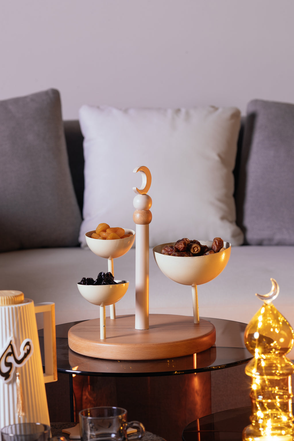 Three Bowl Serving Tray