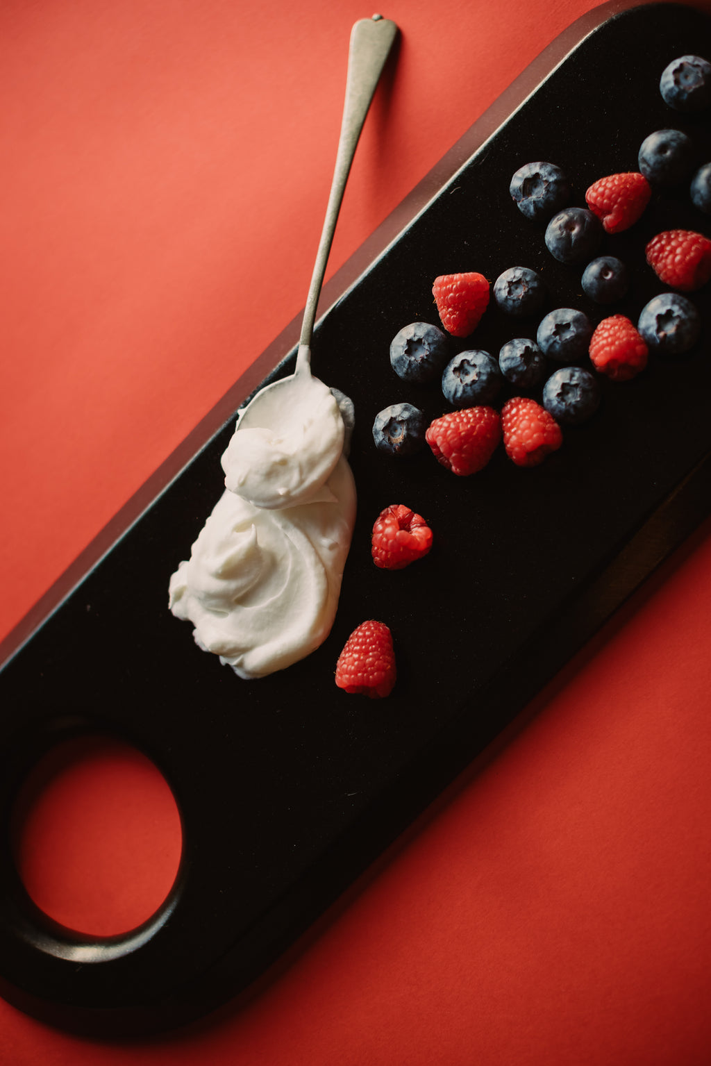 Black Serving Platter — Slim Rectangle